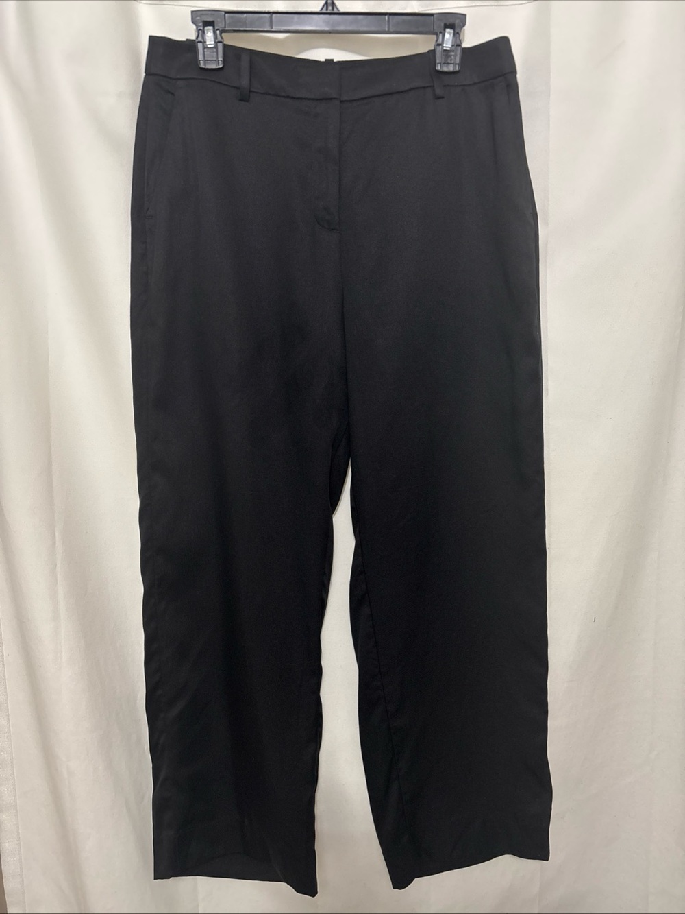 J. Crew Black Wide-leg Straight-Leg Dress Pants. Size 12P. NWT.